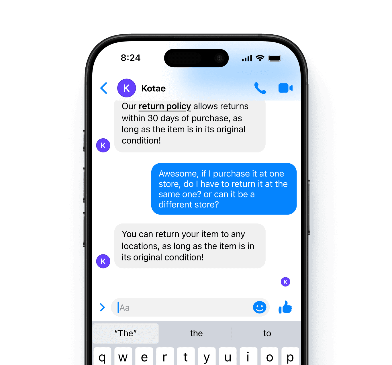 Chat UI Simulation