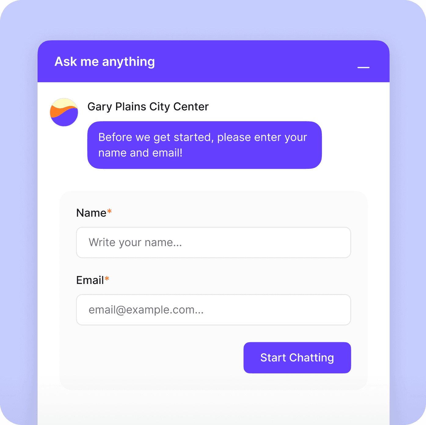 Chat UI Simulation